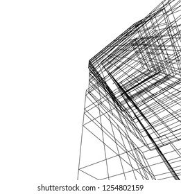 abstract architecture, vector background