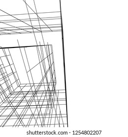 abstract architecture, vector background