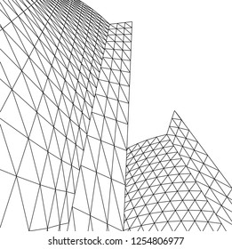 abstract architecture, vector background
