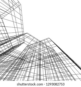 abstract architecture, vector background