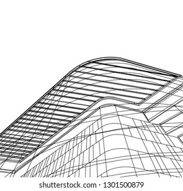 abstract architecture, vector background