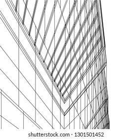 abstract architecture, vector background