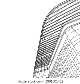 abstract architecture, vector background