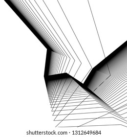 abstract architecture, vector background