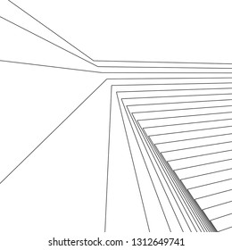 abstract architecture, vector background