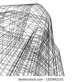 abstract architecture, vector background