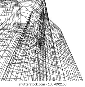 abstract architecture, vector background