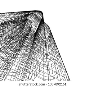 abstract architecture, vector background