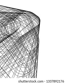 abstract architecture, vector background