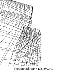 abstract architecture, vector background