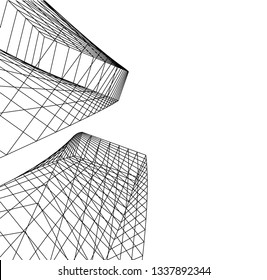 abstract architecture, vector background