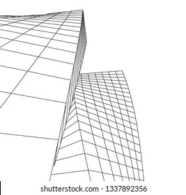 abstract architecture, vector background