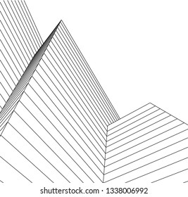 abstract architecture, vector background