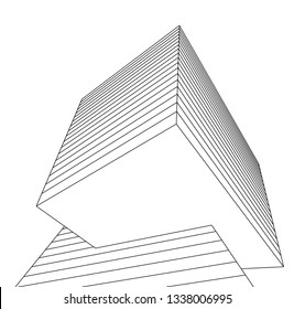 abstract architecture, vector background