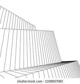 abstract architecture, vector background