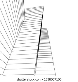 abstract architecture, vector background