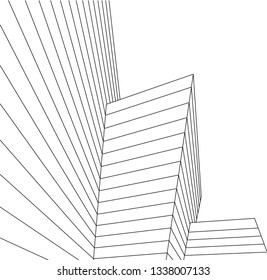 abstract architecture, vector background