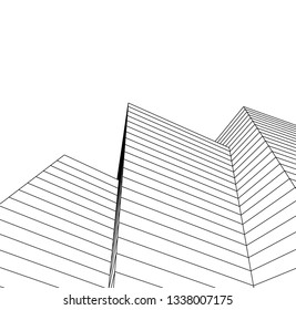 abstract architecture, vector background