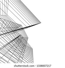 abstract architecture, vector background