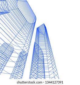 abstract architecture, vector background