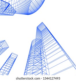 abstract architecture, vector background