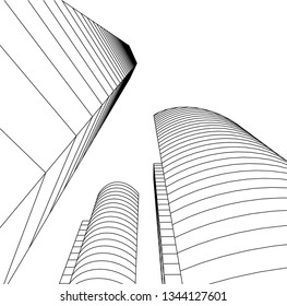 abstract architecture, vector background