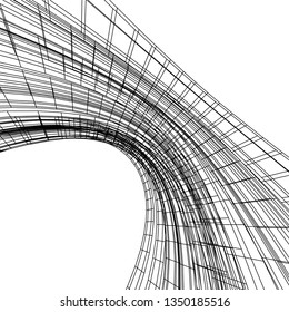 abstract architecture, vector background