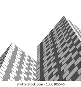 abstract architecture, vector background