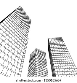 abstract architecture, vector background