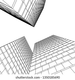abstract architecture, vector background