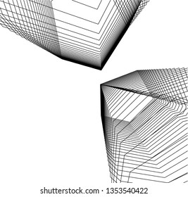 abstract architecture, vector background