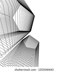 abstract architecture, vector background