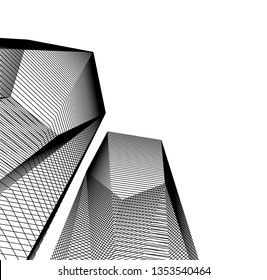abstract architecture, vector background