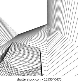 abstract architecture, vector background