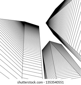 abstract architecture, vector background