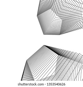 abstract architecture, vector background