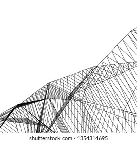 abstract architecture, vector background