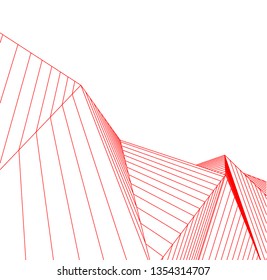 abstract architecture, vector background