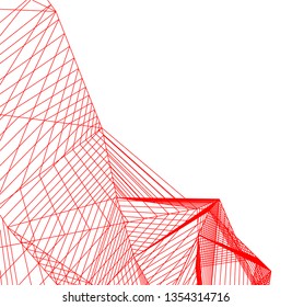 abstract architecture, vector background