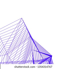 abstract architecture, vector background