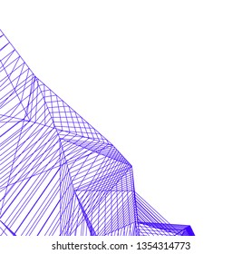 abstract architecture, vector background