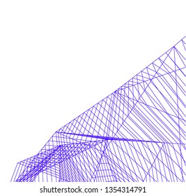 abstract architecture, vector background