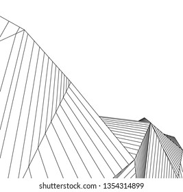 abstract architecture, vector background