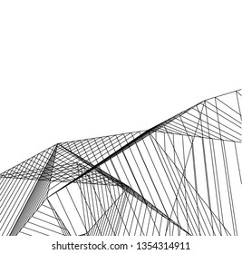 abstract architecture, vector background