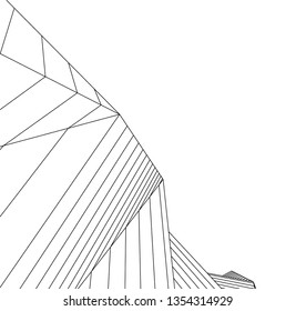 abstract architecture, vector background