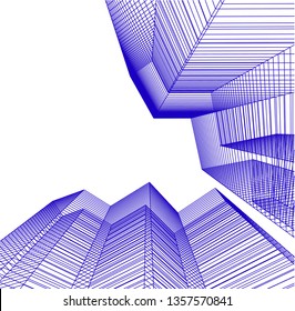 abstract architecture, vector background