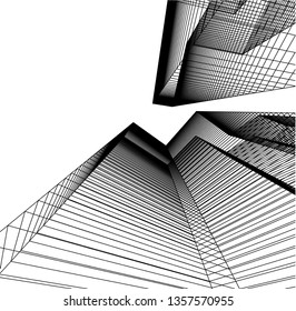 abstract architecture, vector background