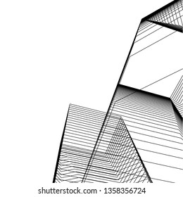 abstract architecture, vector background