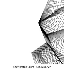 abstract architecture, vector background