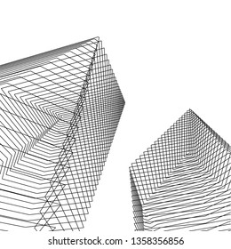 abstract architecture, vector background